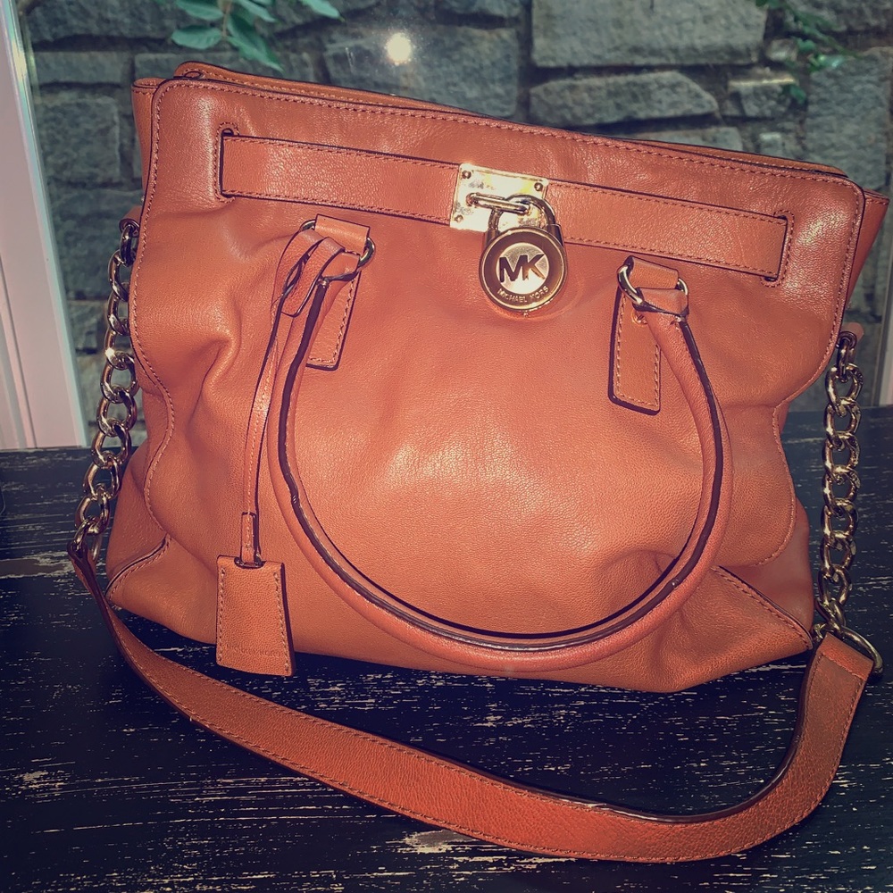 Michael Kors Tan Leather ‘Hamilton’ Satchel/Tote